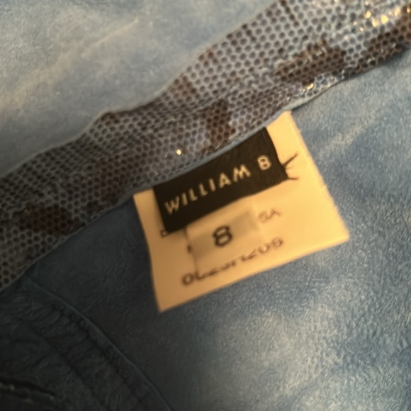 NWT WILLIAM B BLUE ALLIGATOR GOING OUT TOP SIZE 8 - Picture 5 of 6